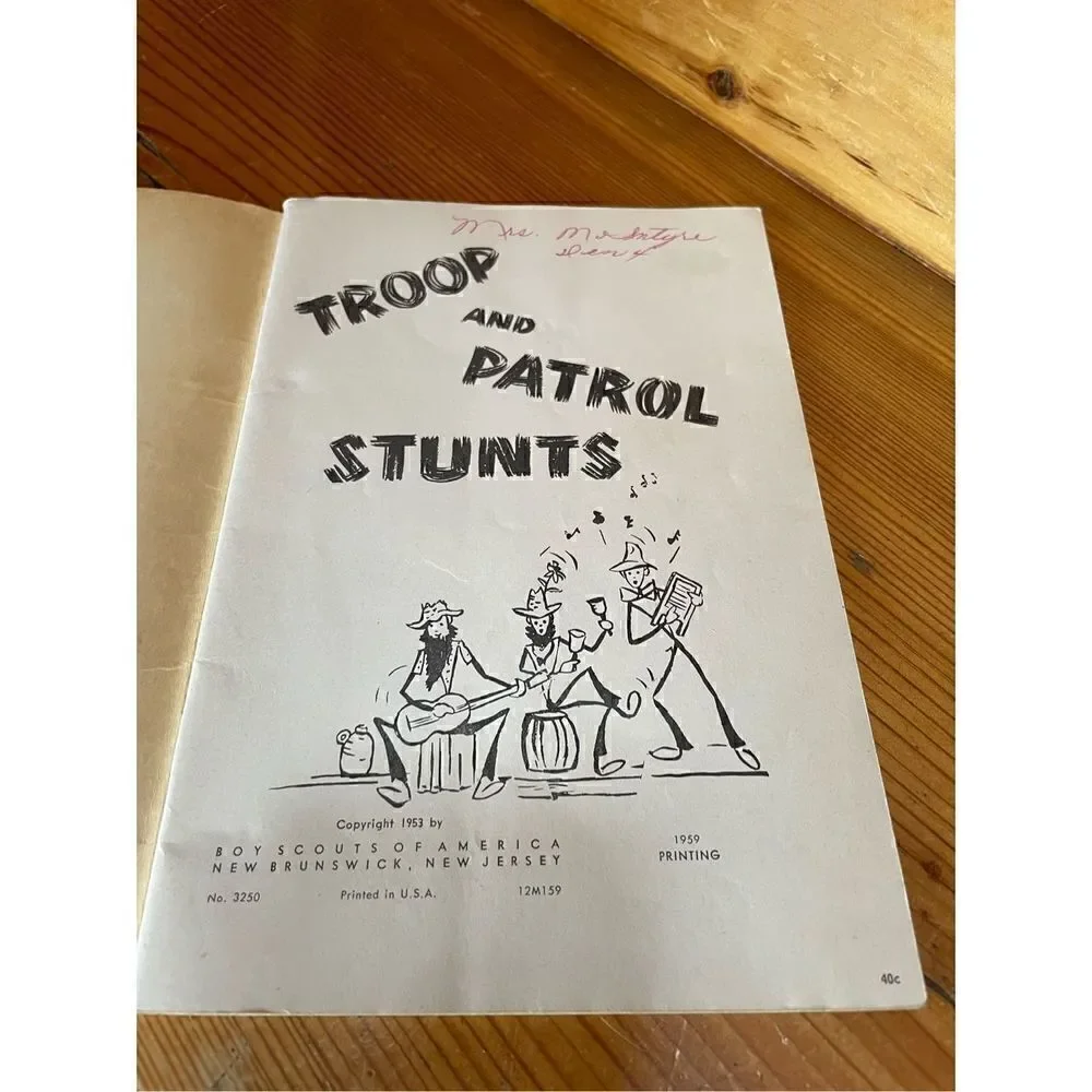1953 Troop and Patrol Stunts - Boy Scouts Booklet